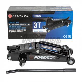 Домкрат  подкатной 3,0т (135-380мм) узкая база /FORSAGE/ F-T830013