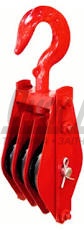 Блок трёхрольный (для каната и веревки), г/п 0,75 т. (LB)  SZ001081