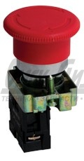 Кнопка BS542 "ГРИБОК" поворот. с фикс. красная