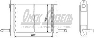 Радиатор масл КАМАЗ-740 2-х ряд ШААЗ 5320-1013010-02