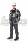 Костюм мужской "Бренд 2" серый\серый (120-124/182-188) Кос104