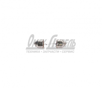 Лампа 12В 10Вт освещения салона T11x31мм (C10W) 5W SV8,5-8 Standard (К10) LONGTEK 12В 10Вт 20803