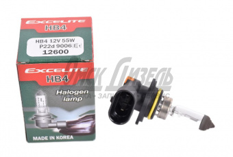 Лампа 12В  55Вт НB4 P22d Standard (K1/10) (9006) EXCELITE 12В 55Вт HB4 P22d 12600
