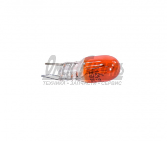 Лампа 12В 5Вт (б/цок) WY5W(T10) W2,1x9,5d Amber(ЯНТАРНЫЙ) (К10) LONGTEK 12В 5Вт 20505Y