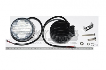 Фара светодиодная12/24V (круглая,рассеянный свет) OFF-ROAD , рабочий свет, ДХО, противотуманка(КЭП) ФС 01204CF 12W 4LED