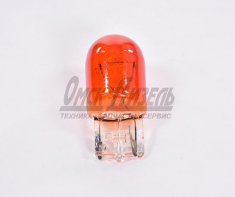 Лампа 12В 21Вт (б/цок) W21W(7440) W3x16d Amber (ЯНТАРНЫЙ) (К10) LONGTEK 12В 21Вт 20521Y