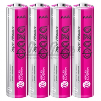 Алкалиновый элемент питания LR 03 ФАZА Super Aikaline BL-4 ААА