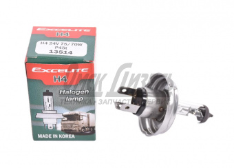 Лампа 24В 75-70Вт Н4 P45t Standard (К1/10) EXCELITE 24В 75/70Вт P45t 13514