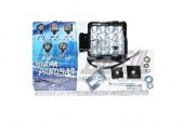 Фара светодиодная рабочая квадратная LED 16х3W узкий луч 5000 lm (OFF-ROAD) ФР-220