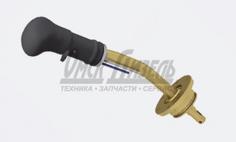 Рукоятка КАМАЗ перекл делителя (КПП 154,-152 с ДВС Cummins) в сб. с рычагом (Ростар) 413-1703007-50