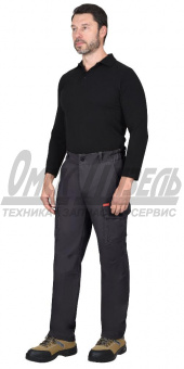 Брюки "Тактик" темно-серые (тк.мех.стрейч) р.120-124/182-188 (ЧЗ) 