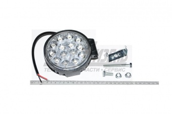 Фара светодиодная12/24V (круглая направленный свет 14LED/42W 4000 Lm) OFF-ROAD все ТС КЭП ФС04214CS  12/24V 
