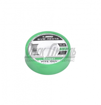 Фум лента Expert 12 мм х 0,1 мм х 15 м Abro Masters PTFE -12-010-15