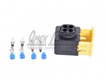 Разъем эл (розетка 4-pin) MB, КАМАЗ-5490, Scania, Volvo, 4-хконтактный (электроузлы пневмоаппаратуры) 7814555 (аналог A0265451026/993389/1865259)