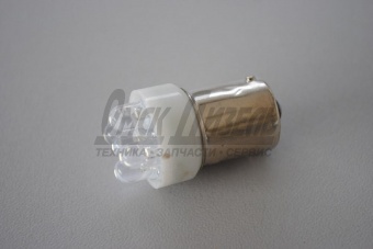 Светодиод 24В 21-10 (белый) (стоп,габарит) МАЯК  24Т15-W/5LED/BA15S