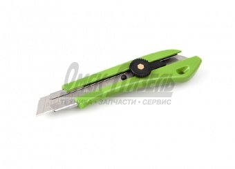 Нож с сегментным лезвием 18 мм, метал направляющая, винтовой фиксатор лезвия,ABS пласт/ДЕЛО ТЕХНИКИ/ 261211