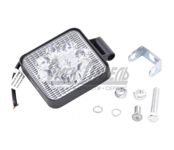 Фара светодиодная дополнительная 9-32V 27W 6500-7000К Mini (напр. свет,85х85х15) ZOOML WL-334048H