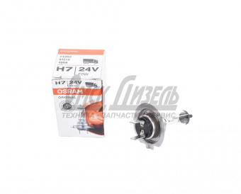 Лампа 24В 70Вт Н7 PX26d (К1/10/100) OSRAM 24В 70Вт  64215