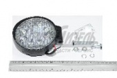 Фара светодиодная12/24V (круглая,направленный свет,толстая 9LED 27W) OFF-ROAD все ТС КЭП ФС 02709СS