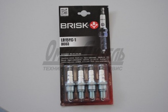 Свеча BRISK "Super R" Г-3302 Бизнес дв 4216, ВАЗ (карбюр) (к-т 4шт) LR15YC