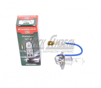 Лампа 12В 55Вт Н3 PK22s Standard (К1/10) EXCELITE 12В 55Вт PK22s Н3 10300