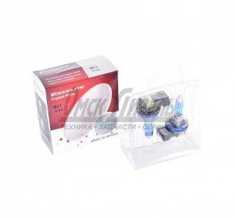 Лампа 12В 55Вт Н11 PGJ19-2 Crystal White (К2/10) EXCELITE 12В 55Вт Н11 11412