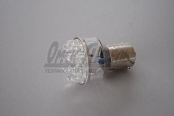 Светодиод 12В 21-12 (красный) BA15s (S25 82031) led red 12V BA15s