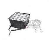 Фара светодиодная дополнительная 10-60V 48W 6000К (3030SMD/16, рассеив. свет,105x105x60) ZOOML WL-334001L-HD