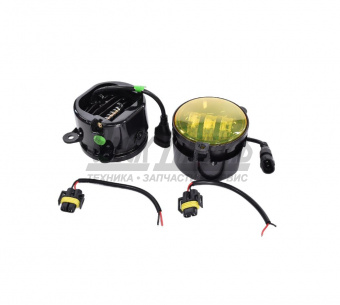 Фара пр-тум Г-3302 БИЗНЕС,NEXT светодиодная (желтое стекло) 12-24V,45W (CREE/9,95х85х75)(K2) ZOOML FL-L01Y