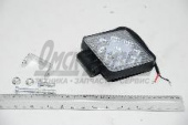 Фара светодиодная12/24V (квадратная,направленный свет) OFF-ROAD все ТС КЭП WSQ009S 12/24V 9LED 27W