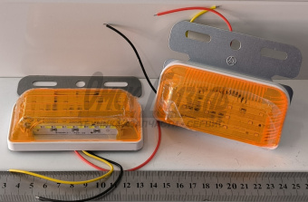 Указатель габаритов с ПОДСВЕТКОЙ колеса (светодиод) оранж. 24В E-153LED