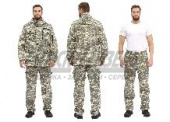 Костюм "СУМРАК" кур/брю, цв.: кмф "Цифра св.серый" , тк.: Рип-Стоп (44-46, 182-188) КОС407-ЦИФРА СВ.СЕРЫЙ