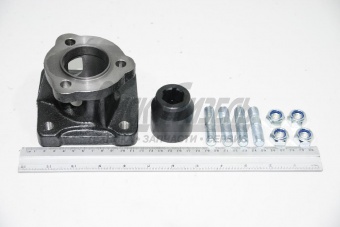 Фланец КАМАЗ КОМ МП05 (под импортные насосы с фланцем ISO7653) (Hipomak) (адаптер КОМ) 5AU00034076