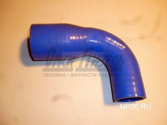 Шланг КАМАЗ рад нижний 4308, d=50/d=70 силикон  (кривой) 4308-1303027-10 