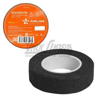 Изолента х/б (80гр) 19 ммх0,4ммх7 м /AIRLINE/ AIT-C-01