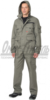 Костюм "Байкал" куртка, брюки (тк. Rodos ) оливковый р.112-116/170-176 (ЧЗ) 