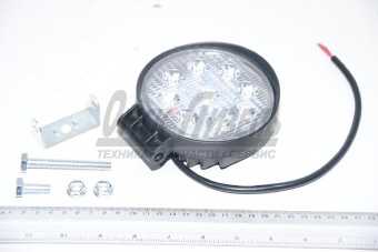 Фара светодиодная12/24V (круглая,рассеянный свет) OFF-ROAD раб.свет все ТС КЭП ФС02709CF 12/24V 9LED 27W