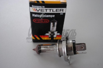 Лампа 12В 100-90Вт Н4 Р43t VETTLER 12В 100/90Вт