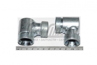 Штуцер М30х1,5-М30х1,5 угольник (S=36) 
