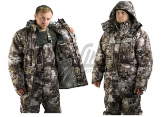 Костюм муж "Тайга" зим, кур/п/к.,подк термоф, тк.мембр, цв.кмф Paintball (56-58, 170-176) КОС111-130