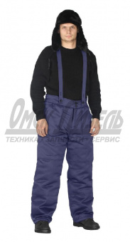 Брюки мужские зимние тк. грета т-синие (60-62, 182-188)   БРЮ311-001