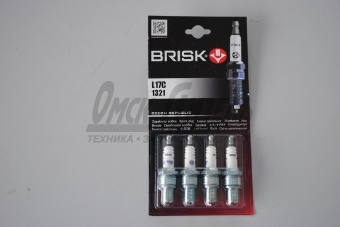 Свеча BRISK Super L 17C ГАЗ дв ЗМЗ-406 (к-т 4 шт) L17C