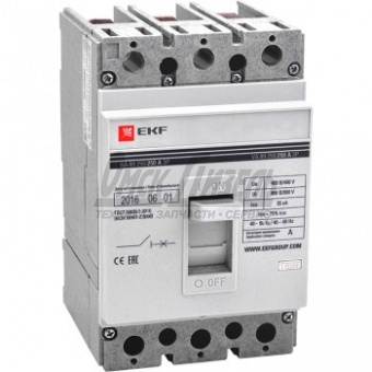 Автоматический  выкл. ВА-99/ 100 80А ЗР 20кА (С)  EKF PROxima mccb99-100-80m