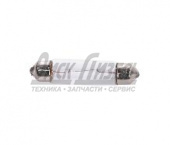Лампа 24В 10Вт освещения салона T11x43мм (C10W) SV8,5-8 Standard (К10) LONGTEK 24В 10Вт 40804Fest 