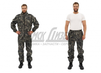 Костюм "КАСКАД" куртка/брюки,  цвет: кмф "Тетрис зеленый ", ткань: Полофлис (60-62, 182-188) КОС345-ТЕТРИС ЗЕЛЕНЫЙ