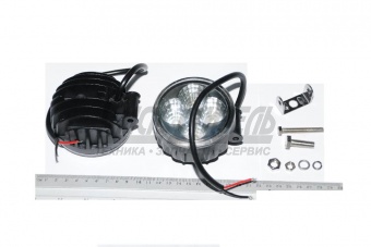 Фара светодиодная12/24V (круглая,направленный,рабочий свет 6000К) OFF-ROAD (КЭП) ФС 01204CS 12W 4LED 