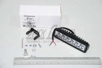 Фара светодиодная12/24V (прямоугольная,направленный свет 780Lm) OFF-ROAD ДХО Все ТС КЭП ФС01806LS 12/24V 6LED 18W