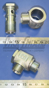 Фитинг КАМАЗ соединительный трубки ГУРа высокого давления N12-LM18х1,5 (РРТ, Сербия) 45104340803990/NH12-LM18х1,5/MP20 MUPK