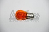 Лампа 12В 21Вт желтая(смещенный ус)  PY21W BAU15s 7507/1987302213 LYNXauto  12В 21Вт L14421Y