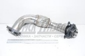 Труба КАМАЗ ЕВРО-4 выпуск коллектора лев с компенсатором (дв. 740.73,-740.74) 740.74-1008031-01/000.4859.627.000-01